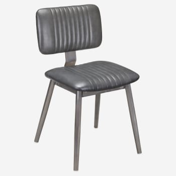 Ethan Metal Chair in Clear Coat