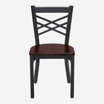 X Back Metal Chair