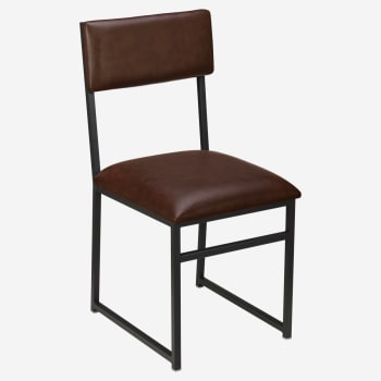 Indy Metal Chair with Padded Back