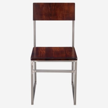 Indy Metal Chair with Wood Back