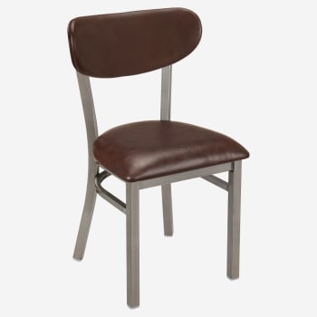 Curvy Metal Chair in Clear Coat