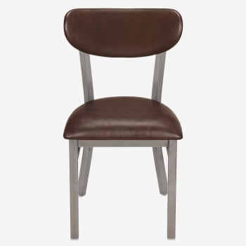 Curvy Metal Chair in Clear Coat