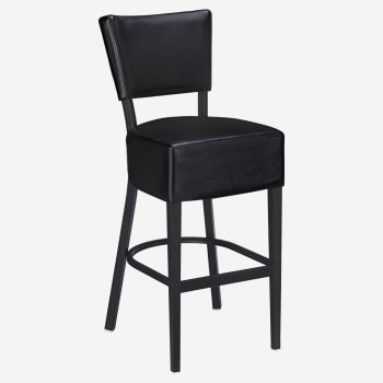 Lumme Padded Back Metal Bar Stool
