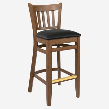 Premium US Made Vertical Slat Wood Bar Stool