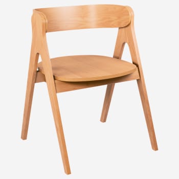 Strand Wood Chair with Wood Back