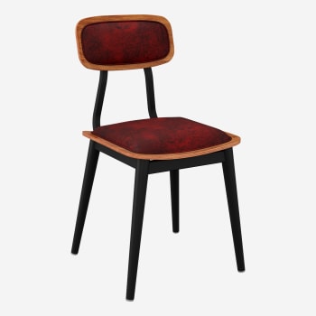 Basel Metal Chair with Padded Back