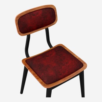 Basel Metal Chair with Padded Back