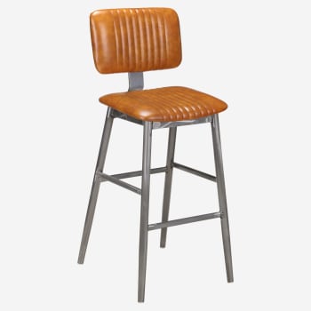 Ethan Metal Bar Stool in Clear Coat