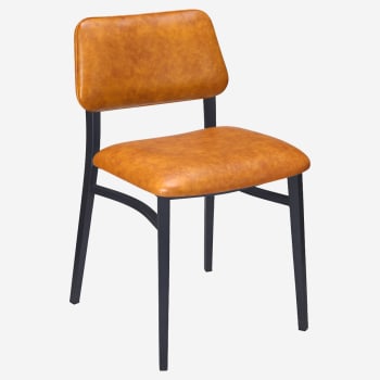Luca Metal Chair with Padded Back