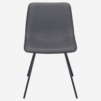 Luna Metal Chair with Black Finish