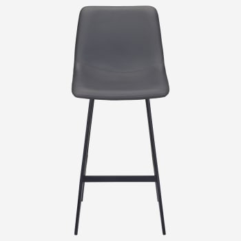 Luna Metal Bar Stool with Black Finish