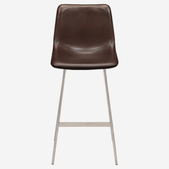 Luna Metal Bar Stool with Clear Coat Finish