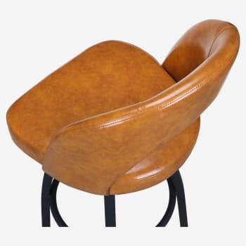 Premium Yali Bucket Swivel Bar Stool