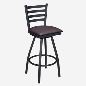 Swivel Ladder Back Metal Bar Stool