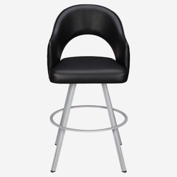 Invicta Premium Bucket Swivel Bar Stool with Circular Frame