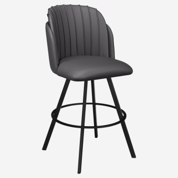 Premium Sooti Swivel Bar Stool with Circular Frame