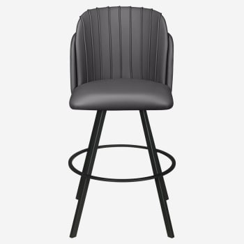 Premium Sooti Swivel Bar Stool with Circular Frame