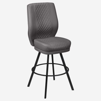 Tesoro Diamond Back Premium Bucket Bar Stool with Circular Frame