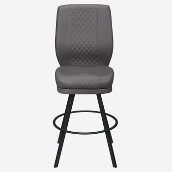 Tesoro Diamond Back Premium Bucket Bar Stool with Circular Frame