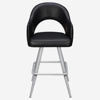 Invicta Premium Bucket Swivel Bar Stool with Square Frame