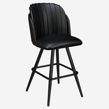 Premium Sooti Swivel Bar Stool with Square Frame