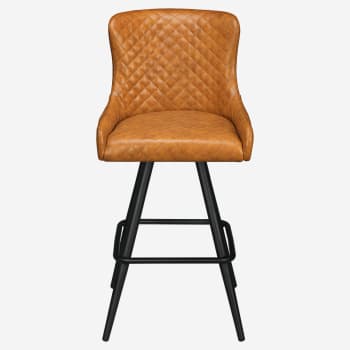 Premium Savino Swivel Bar Stool with Square Frame