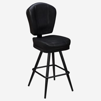 Lusso 3-Channel Premium Casino Bucket Bar Stool with Square Frame