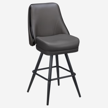 Regina Premium Casino Bucket Bar Stool with Square Frame