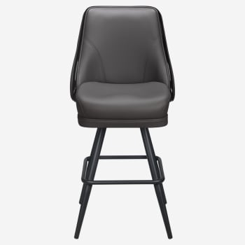 Regina Premium Casino Bucket Bar Stool with Square Frame