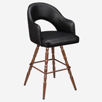 Invicta Premium Bucket Swivel Bar Stool with Vintage Frame