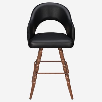 Invicta Premium Bucket Swivel Bar Stool with Vintage Frame
