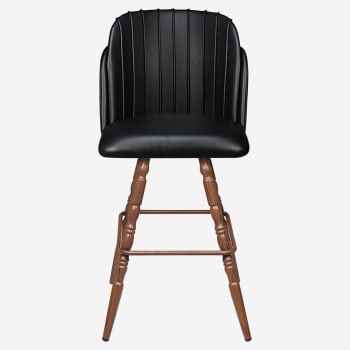 Premium Sooti Swivel Bar Stool with Vintage Frame
