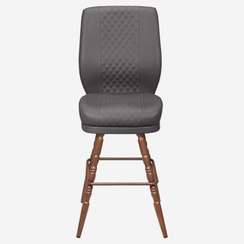 Tesoro Diamond Back Premium Bucket Bar Stool with Vintage Frame
