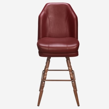Giada Premium Casino Bucket Bar Stool with Vintage Frame