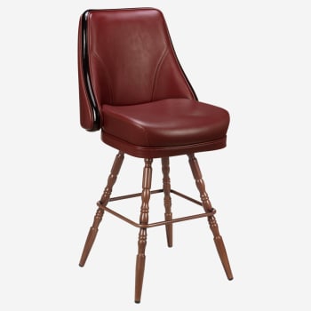 Regina Premium Casino Bucket Bar Stool with Vintage Frame 