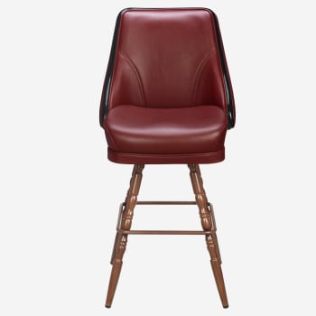 Regina Premium Casino Bucket Bar Stool with Vintage Frame 