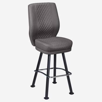 Tesoro Diamond Back Premium Bucket Bar Stool with Arched-Oval Frame