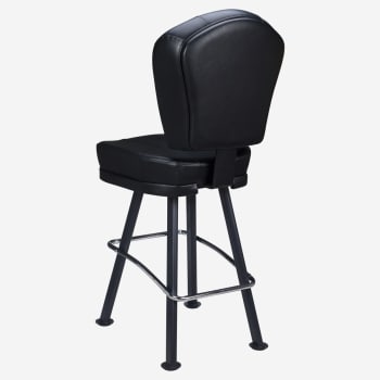Lusso 3-Channel Premium Casino Bucket Bar Stool with Arched-Oval Frame