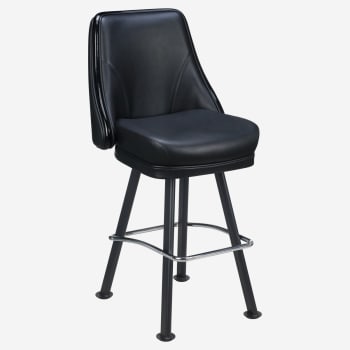 Regina Premium Casino Bucket Bar Stool with Arched-Oval Frame