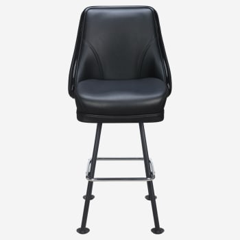 Regina Premium Casino Bucket Bar Stool with Arched-Oval Frame