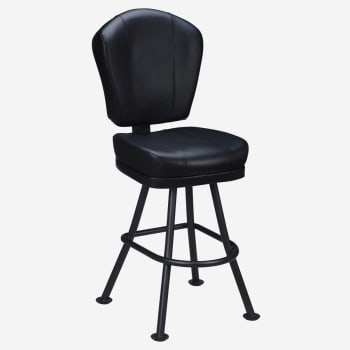 Lusso 3-Channel Premium Casino Bucket Bar Stool with Orbit Frame