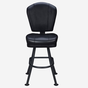Lusso 3-Channel Premium Casino Bucket Bar Stool with Orbit Frame