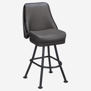 Regina Premium Casino Bucket Bar Stool with Orbit Frame