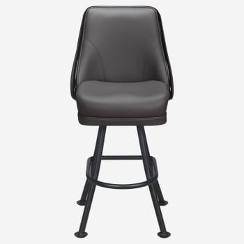 Regina Premium Casino Bucket Bar Stool with Orbit Frame
