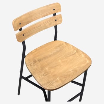 Palmer Black Metal Bar Stool