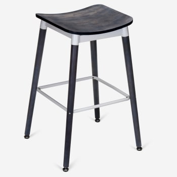 Slate White Backless Bar Stool