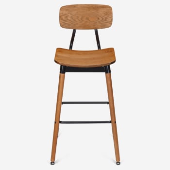 Slate Black Metal Restaurant Bar Stool
