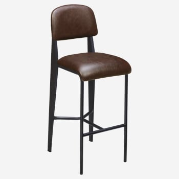Nico Padded Metal Bar Stool