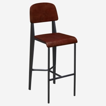 Nico Bar Stool with Wood Back