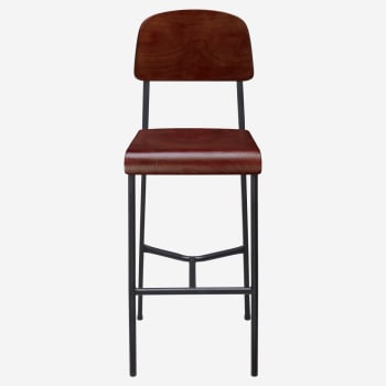 Nico Bar Stool with Wood Back